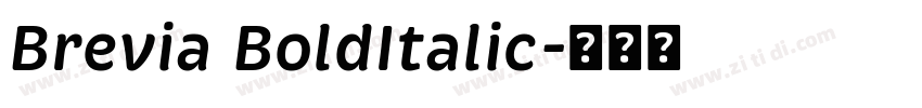 Brevia BoldItalic字体转换